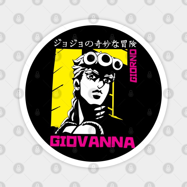 Giorno JJBA Anime Fanart Magnet by Planet of Tees